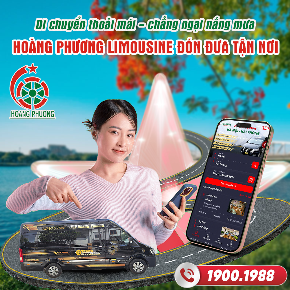 Hoàng Phương Limousine là đơn vị nổi bật trên tuyến Hà Nội - Hải Phòng