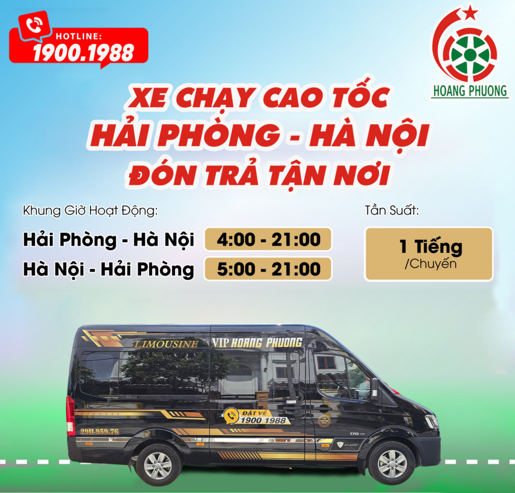 Limousine chạy cao tốc Hải Phòng - Hà Nội, đón trả tận nơi miễn phí